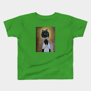 Saint Catnip Jack Cat Kids T-Shirt